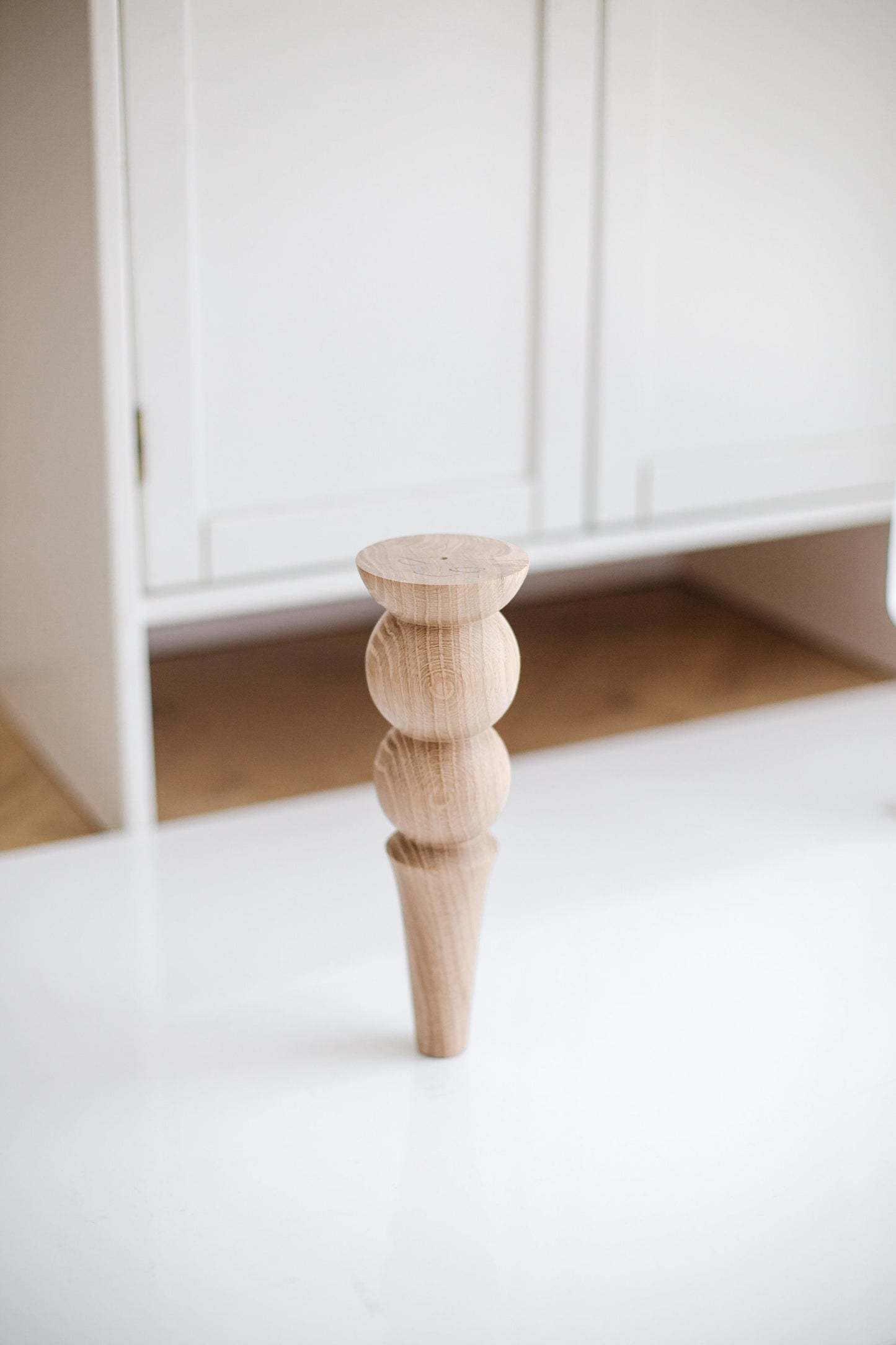 Wooden Furniture Legs with two Balls Design H250 mm