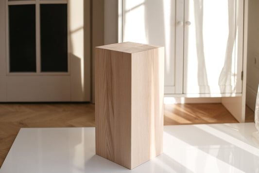 Table basse en bois, Table en bois de chêne naturel, Table basse scandinave, Table basse originale, Table de salon