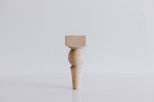 Wooden Furniture Legs with Ball Design H180 mm