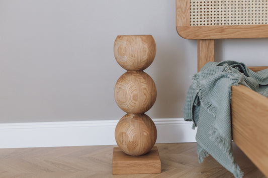 Table basse en bois, Table en bois de chêne naturel, Table basse scandinave, Table basse originale, Table de salon