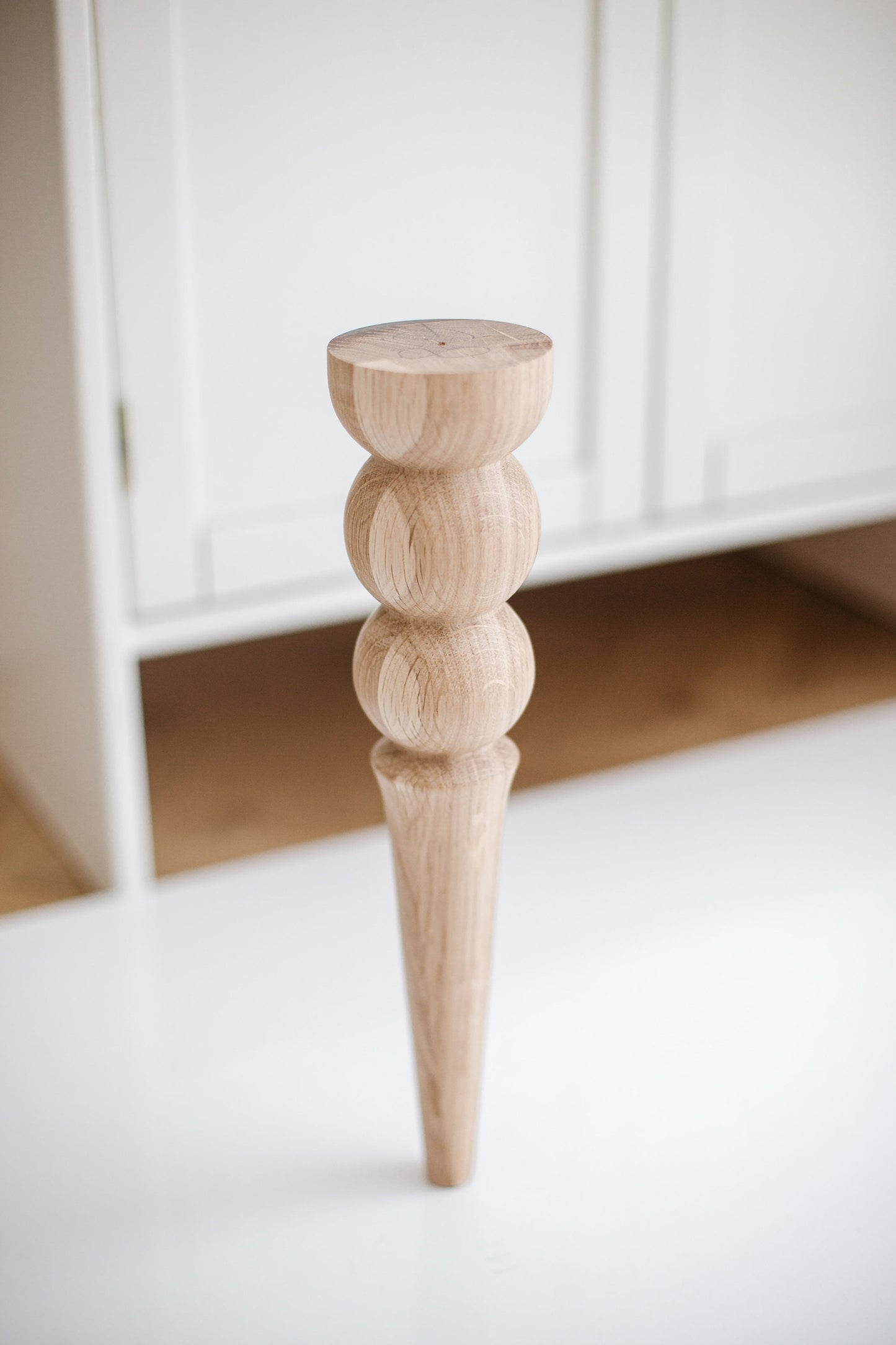 Wooden Furniture Legs with two Balls Design H350 mm