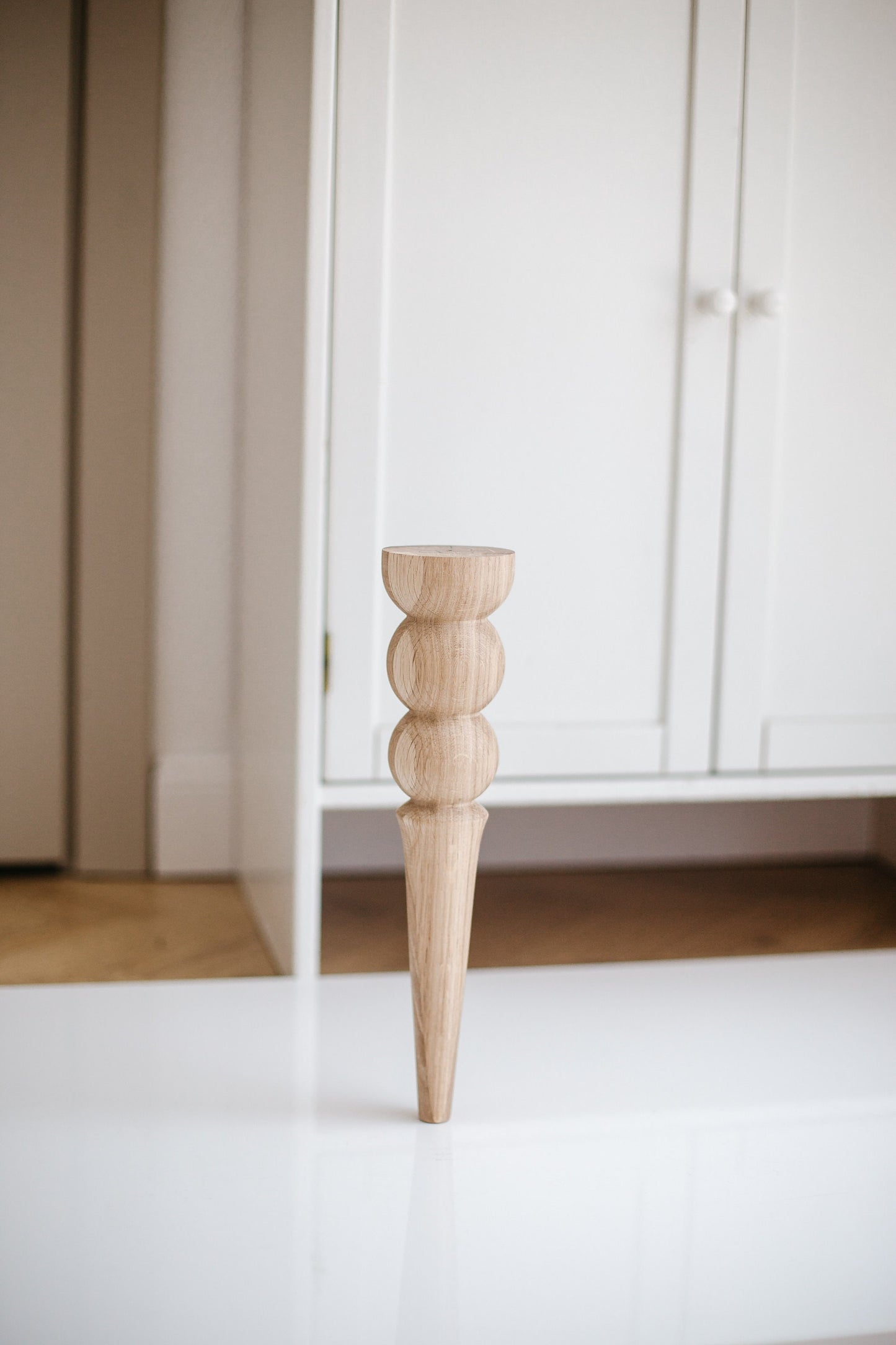 Wooden Furniture Legs with two Balls Design H350 mm