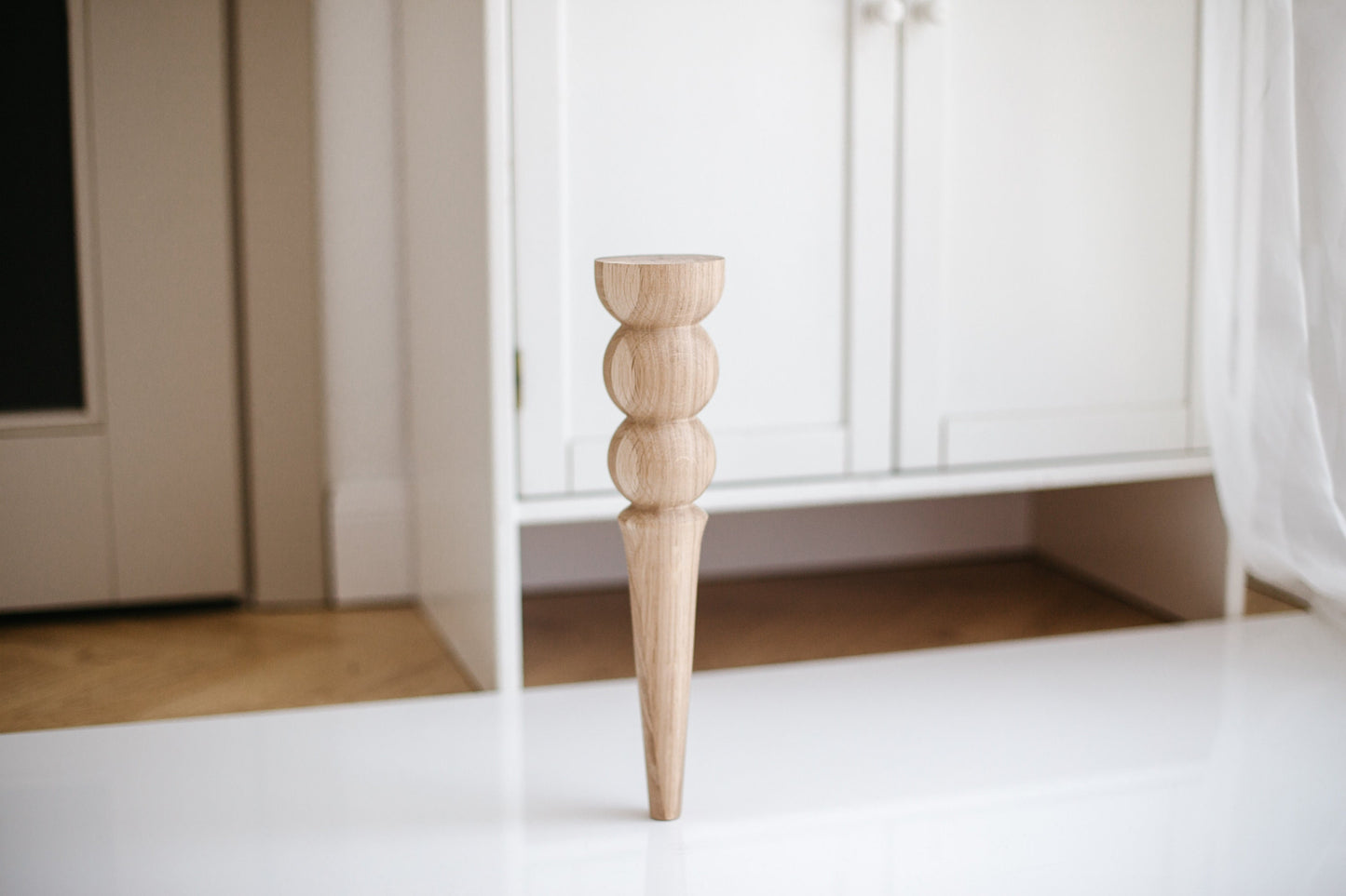 Wooden Furniture Legs with two Balls Design H350 mm