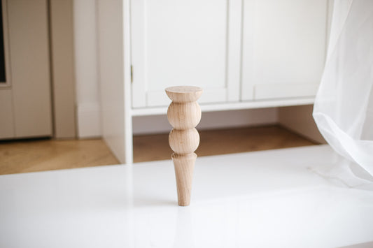 Wooden Furniture Legs with two Balls Design H250 mm