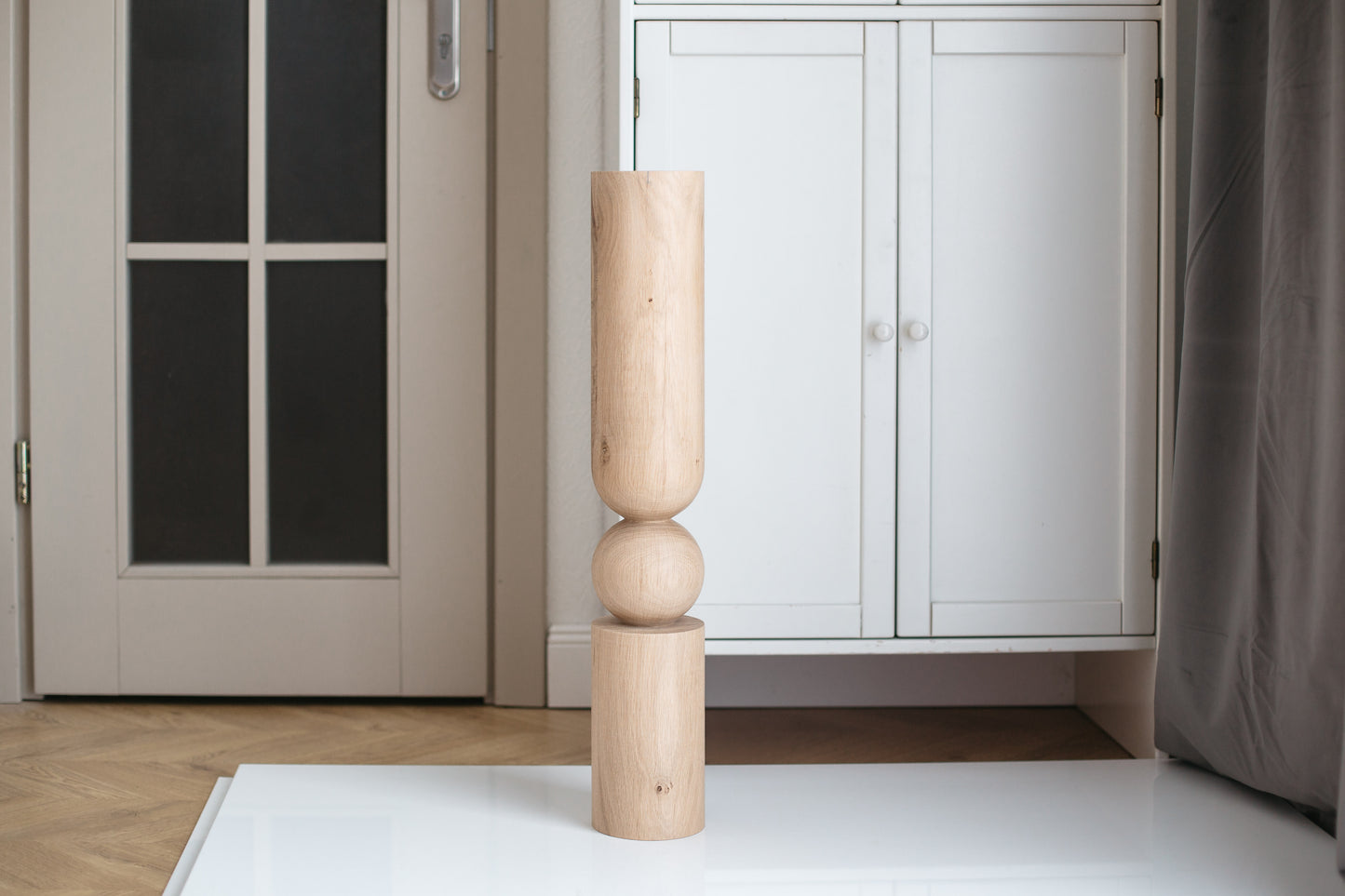 Pieds de meubles en bois naturel pour table de 760 mm, pieds tournés pour la décoration, pieds de table à manger, bois, non fini, 1 pièce
