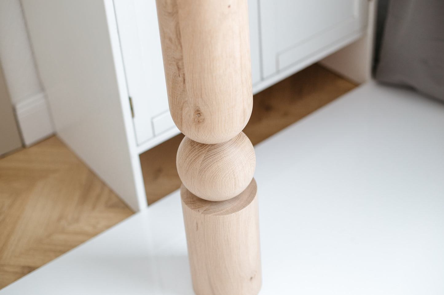 Pieds de meubles en bois naturel pour table de 760 mm, pieds tournés pour la décoration, pieds de table à manger, bois, non fini, 1 pièce
