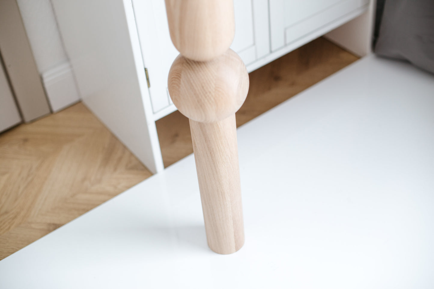 Pieds de meubles en bois naturel pour table de 760 mm, pieds tournés pour la décoration, pieds de table à manger, bois, non fini, 1 pièce