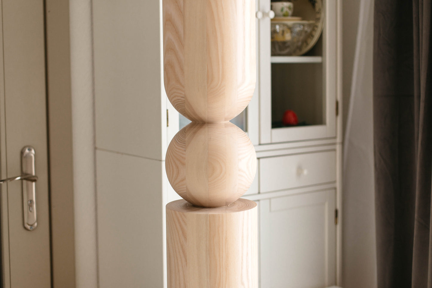 Pieds de meubles en bois naturel pour table de 760 mm, pieds tournés pour la décoration, pieds de table à manger, bois, non fini, 1 pièce