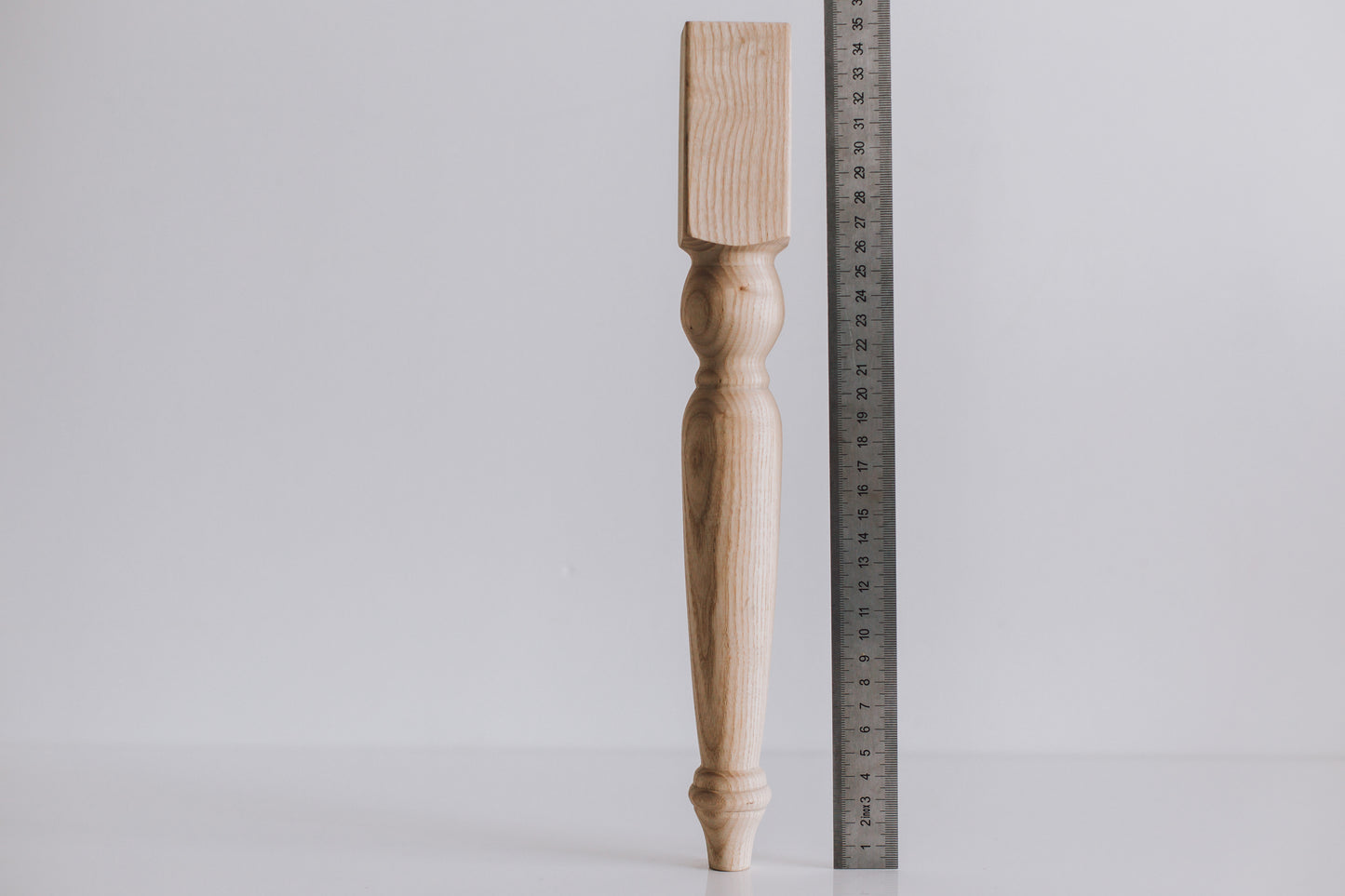 760 mm Tischmöbelbeine aus Naturholz, gedrechselte Füße zur Dekoration, Esstischbeine, Holz, unvollendet, 1 Stück
