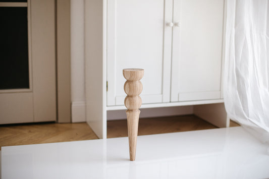 Wooden Furniture Legs with two Balls Design H350 mm