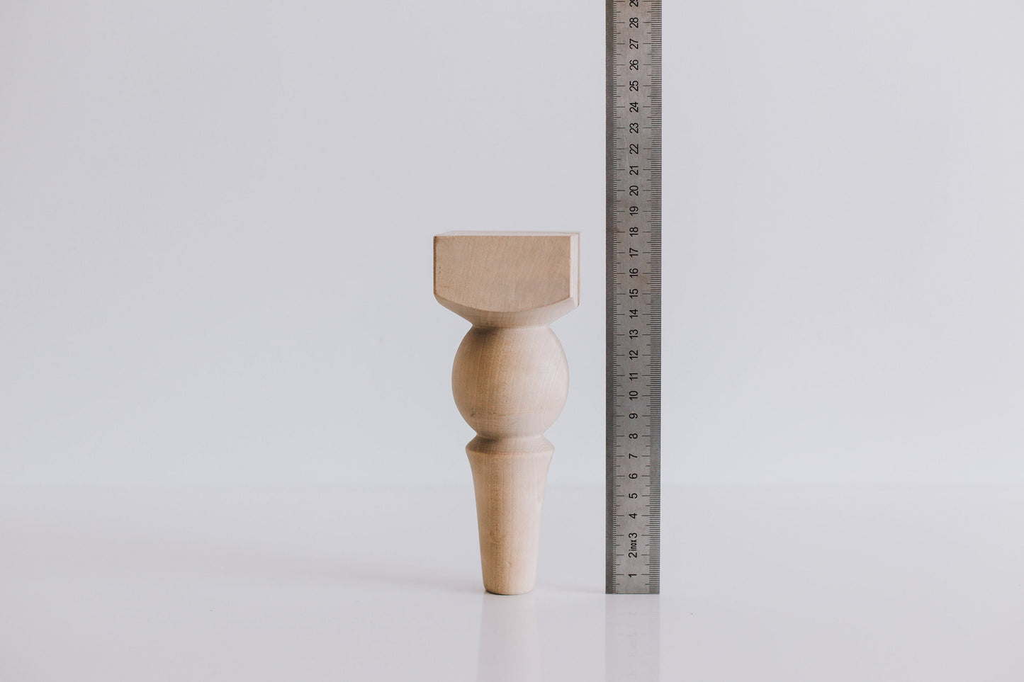 Wooden Furniture Legs with Ball Design H180 mm