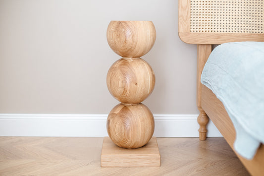 Table basse en bois, Table en bois de chêne naturel, Table basse scandinave, Table basse originale, Table de salon