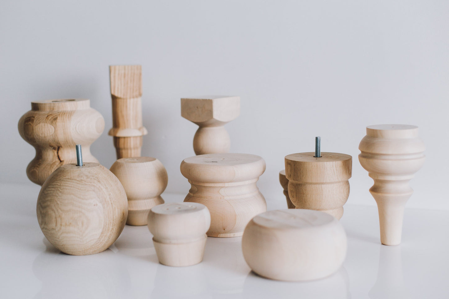 Wooden Turned Furniture Legs H100 mm