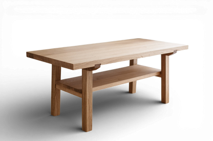 Couchtisch im skandinavischen Stil – handgefertigtes Design aus natürlicher Eiche
