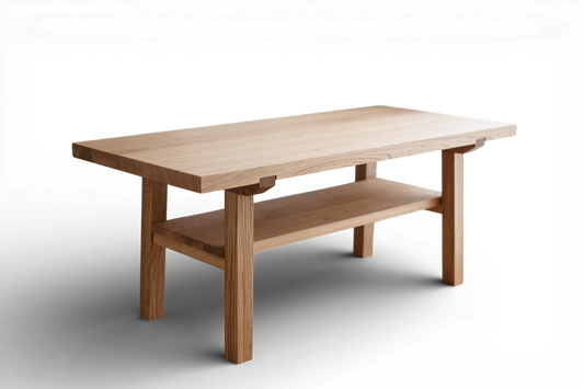 Handmade Wooden Coffee Table – Natural Oak, Scandinavian Style