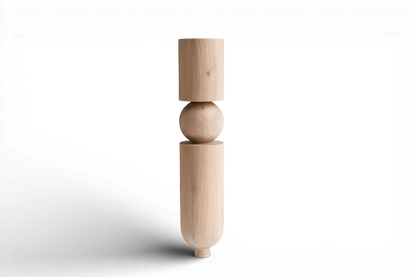 Pieds de meubles en bois naturel pour table de 760 mm, pieds tournés pour la décoration, pieds de table à manger, bois, non fini, 1 pièce