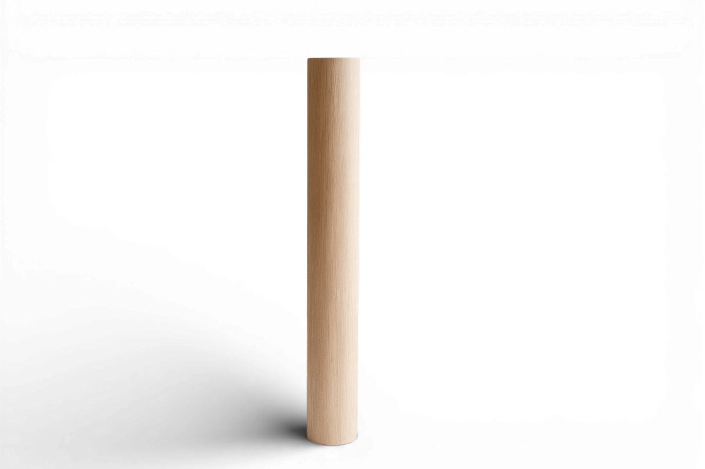 Turned Round Wooden Table & Bar Leg – Smooth Straight Design, H690 mm