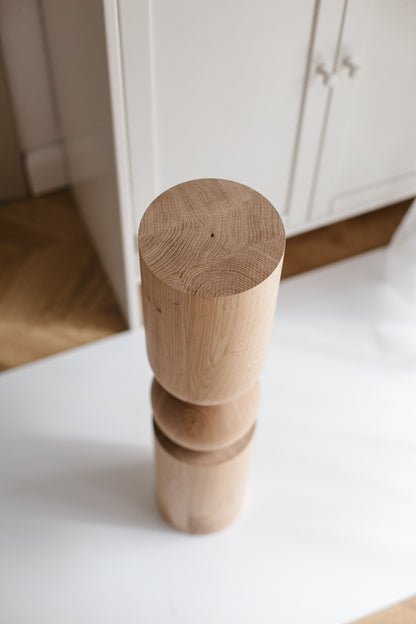760 mm Tischmöbelbeine aus Naturholz, gedrechselte Füße zur Dekoration, Esstischbeine, Holz, unvollendet, 1 Stück