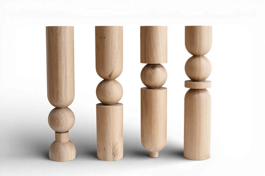 Table & Bar Wooden Furniture Leg, Large, 4pcs Set, H690 mm