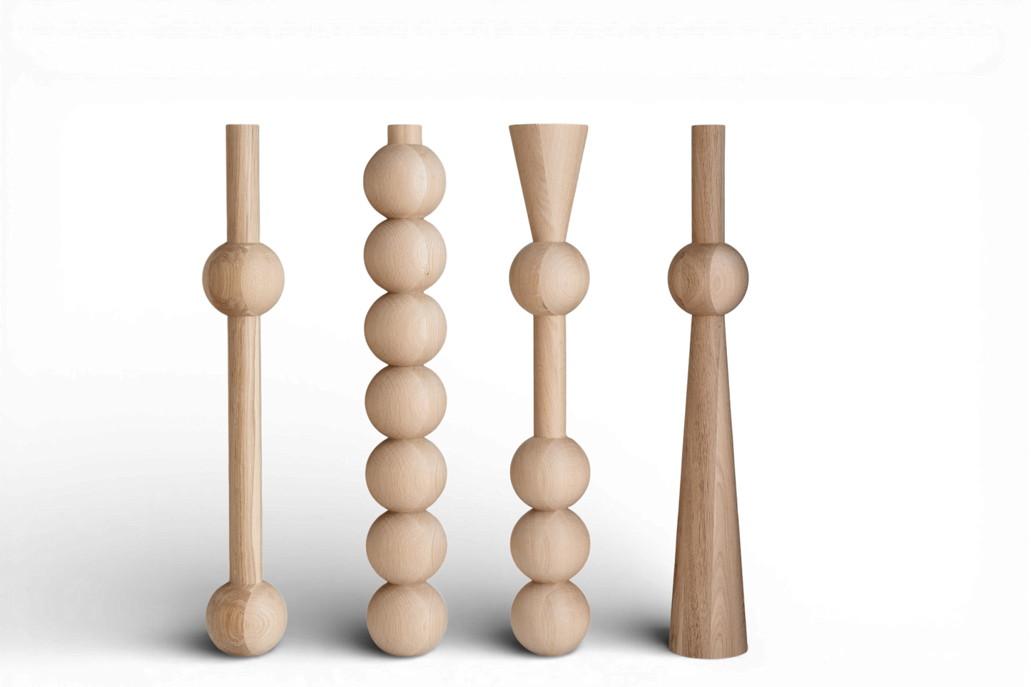 760 mm Tischmöbelbeine aus Naturholz, gedrechselte Füße zur Dekoration, Esstischbeine, Holz, unvollendet, 1 Stück