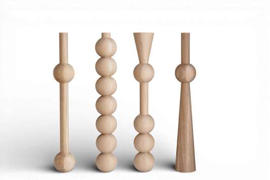 Wooden Furniture Legs, 4pcs Set, H760 mm