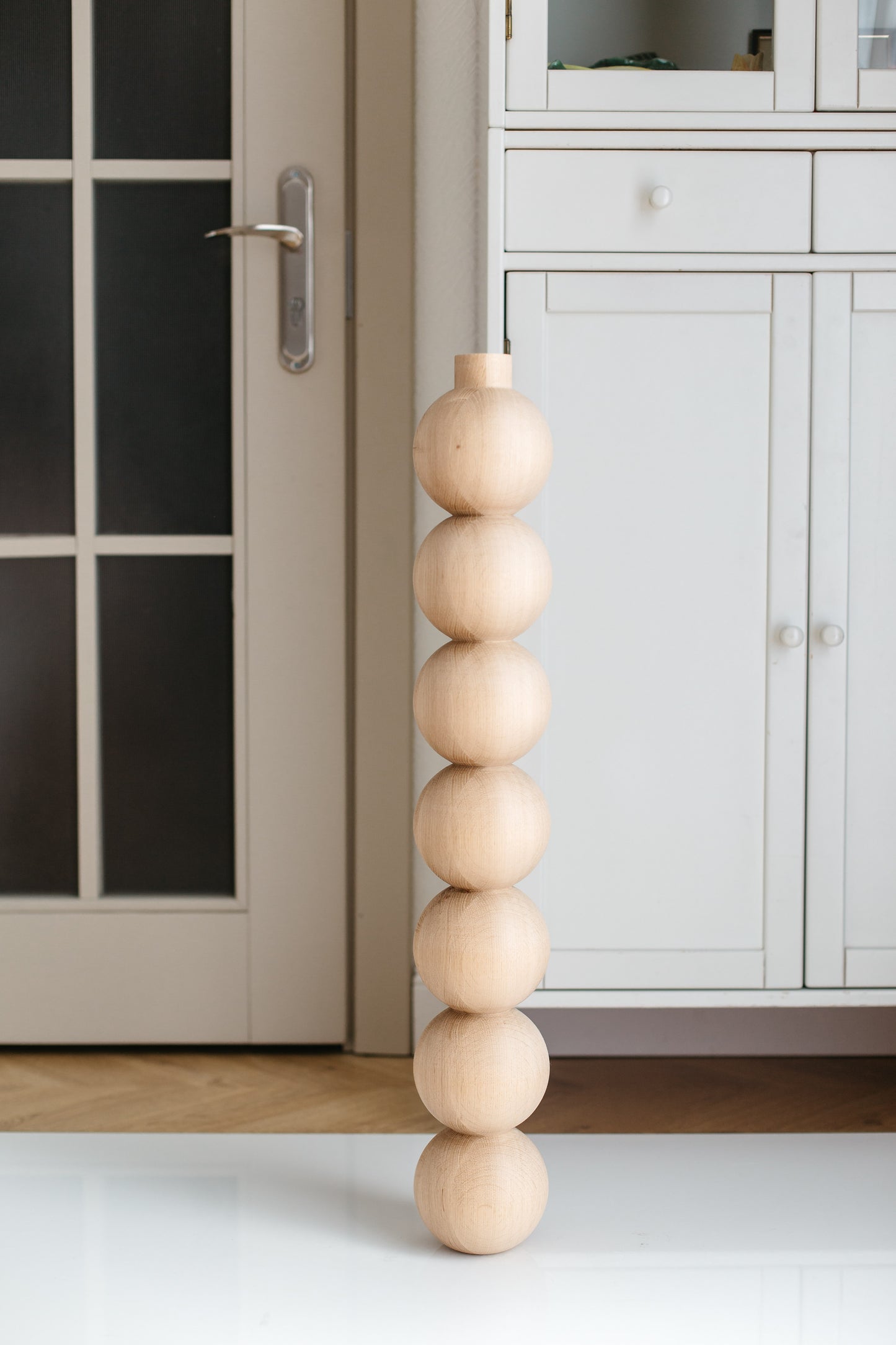 760 mm Tischmöbelbeine aus Naturholz, gedrechselte Füße zur Dekoration, Esstischbeine, Holz, unvollendet, 1 Stück