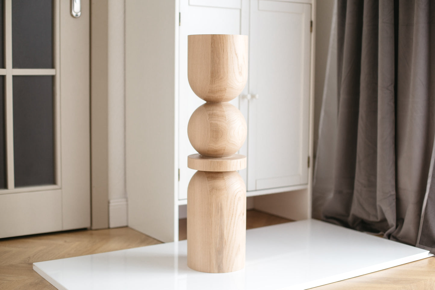 Pieds de meubles en bois naturel pour table de 760 mm, pieds tournés pour la décoration, pieds de table à manger, bois, non fini, 1 pièce