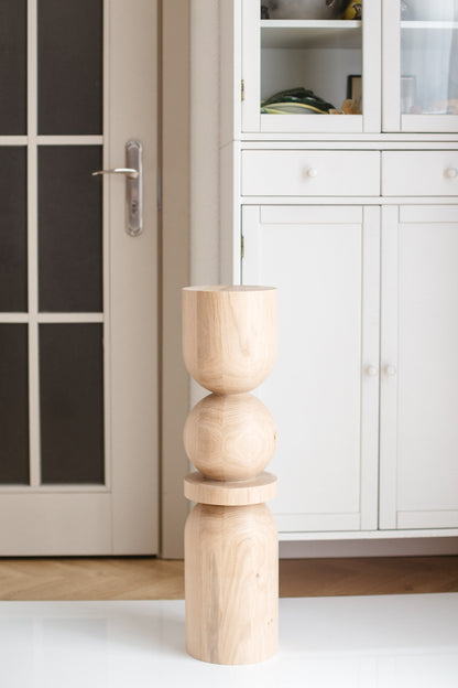 Pieds de meubles en bois naturel pour table de 760 mm, pieds tournés pour la décoration, pieds de table à manger, bois, non fini, 1 pièce
