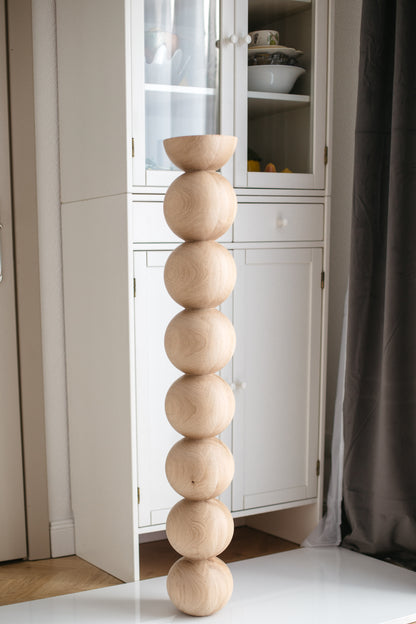 760 mm Tischmöbelbeine aus Naturholz, gedrechselte Füße zur Dekoration, Esstischbeine, Holz, unvollendet, 1 Stück