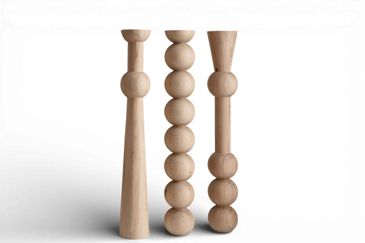 Table & Bar Wooden Furniture Legs, 3pcs Set, H1100 mm