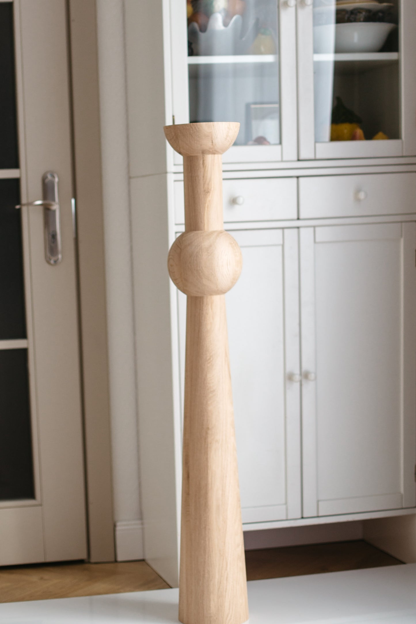 760 mm Tischmöbelbeine aus Naturholz, gedrechselte Füße zur Dekoration, Esstischbeine, Holz, unvollendet, 1 Stück