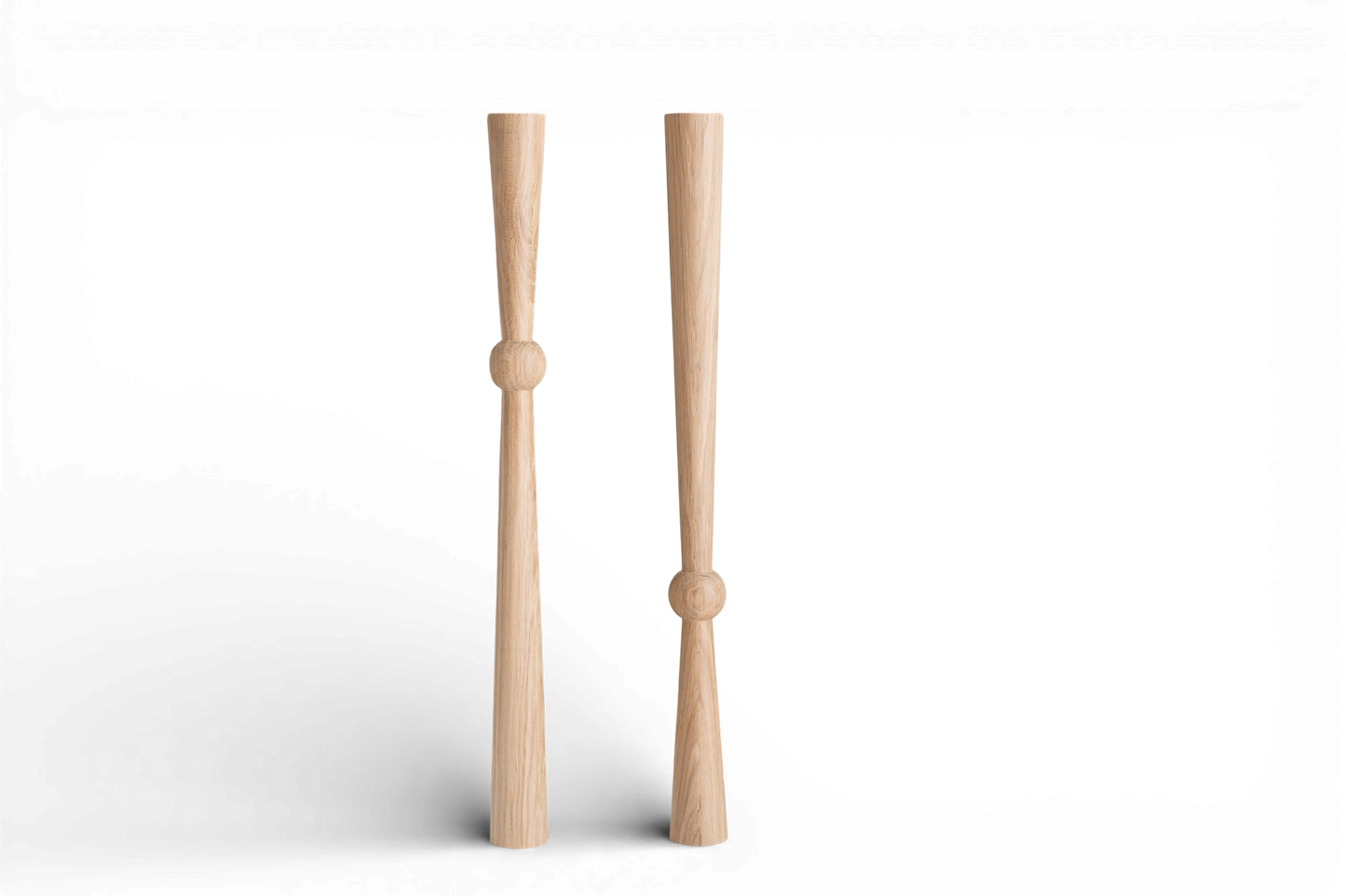 760 mm Tischmöbelbeine aus Naturholz, gedrechselte Füße zur Dekoration, Esstischbeine, Holz, unvollendet, 1 Stück