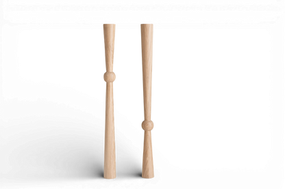 760 mm Tischmöbelbeine aus Naturholz, gedrechselte Füße zur Dekoration, Esstischbeine, Holz, unvollendet, 1 Stück