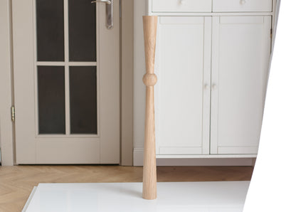 760 mm Tischmöbelbeine aus Naturholz, gedrechselte Füße zur Dekoration, Esstischbeine, Holz, unvollendet, 1 Stück