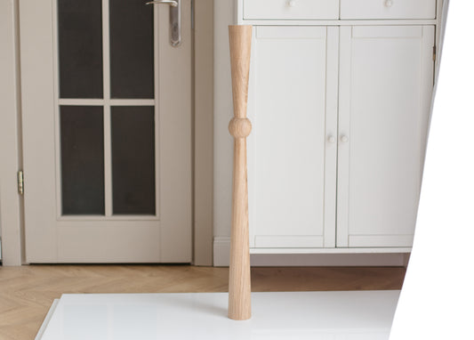 760 mm Tischmöbelbeine aus Naturholz, gedrechselte Füße zur Dekoration, Esstischbeine, Holz, unvollendet, 1 Stück