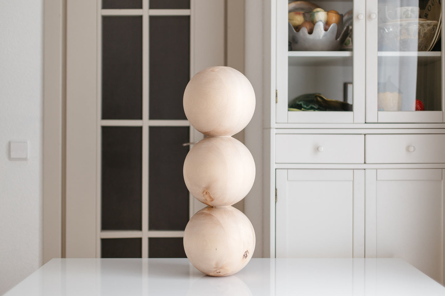 Table & Bar Wooden Furniture Leg with Midle Sphere, H612 mm