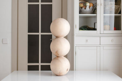 Table & Bar Wooden Furniture Leg with Midle Sphere, H612 mm