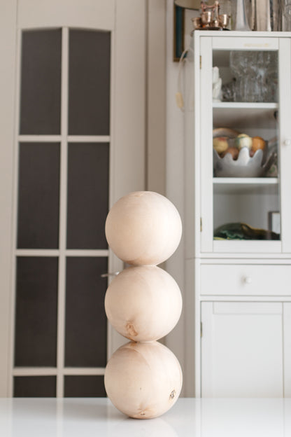 Table & Bar Wooden Furniture Leg with Midle Sphere, H612 mm