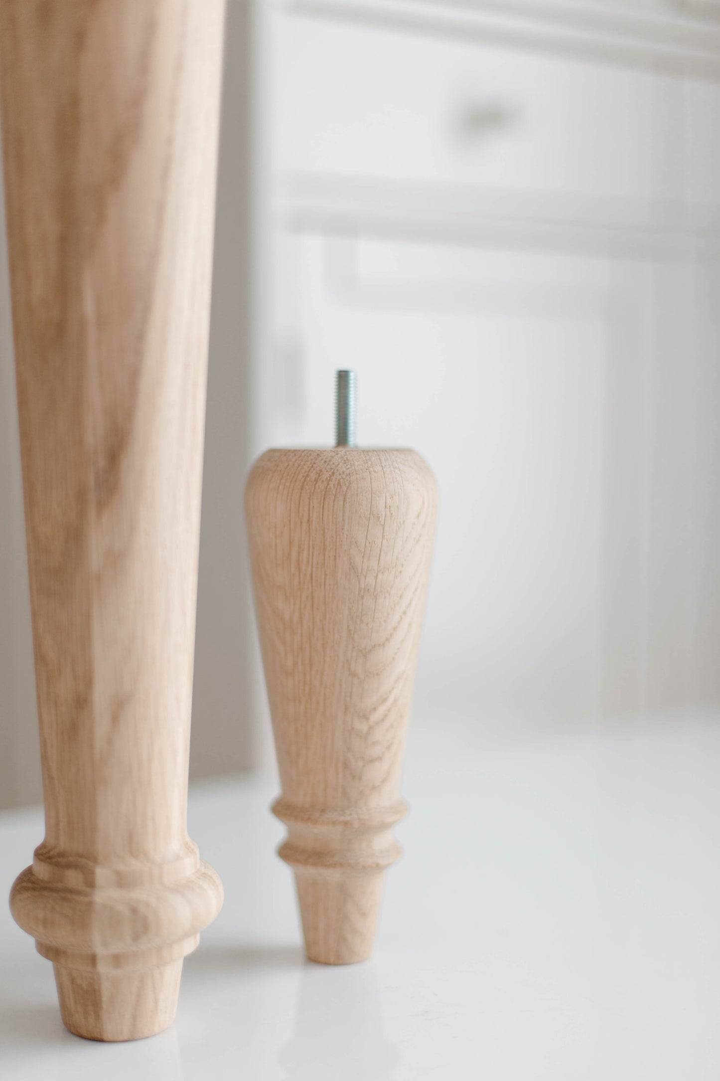 760 mm Tischmöbelbeine aus Naturholz, gedrechselte Füße zur Dekoration, Esstischbeine, Holz, unvollendet, 1 Stück