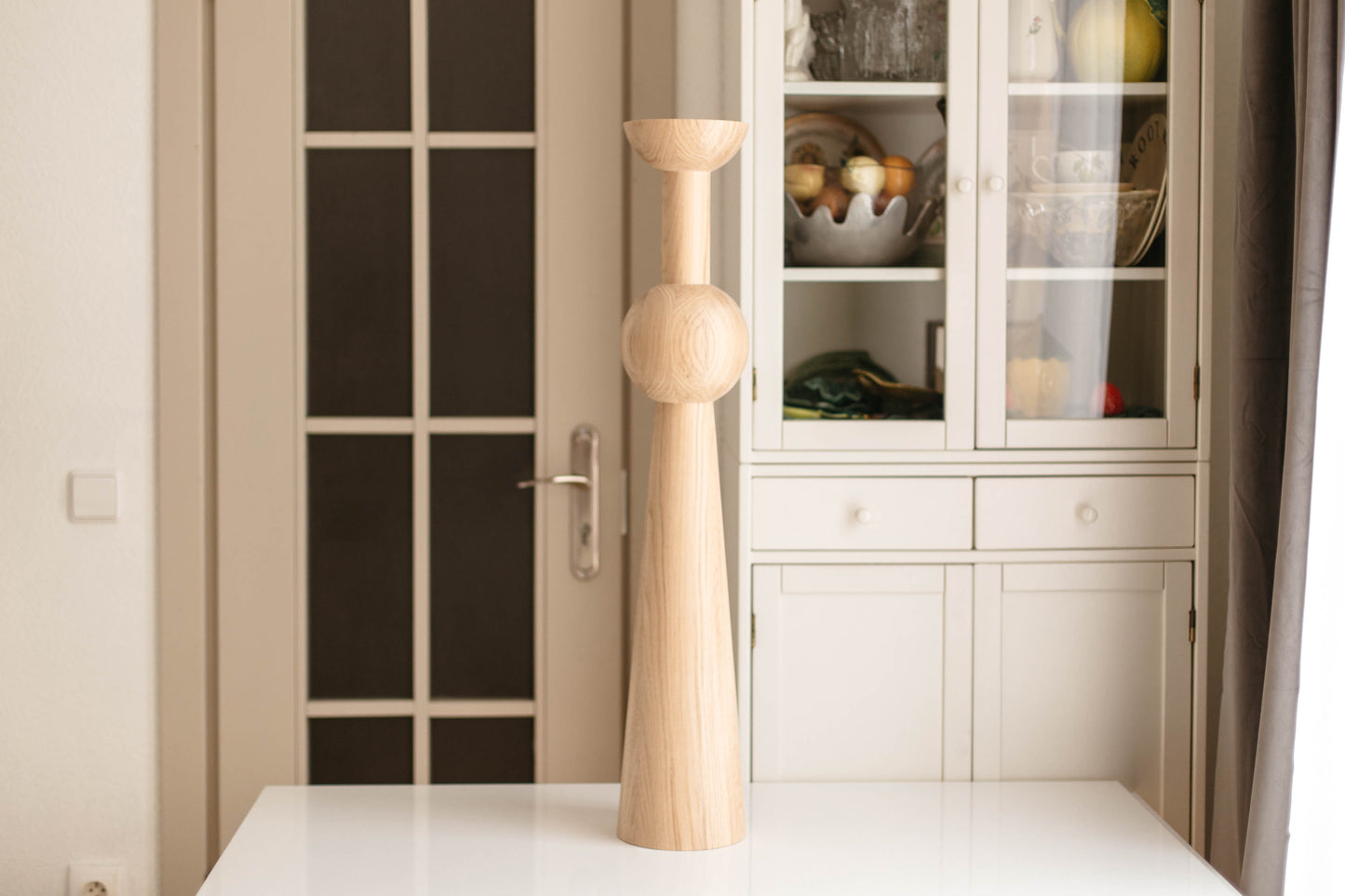 Pieds de meubles en bois naturel pour table de 760 mm, pieds tournés pour la décoration, pieds de table à manger, bois, non fini, 1 pièce