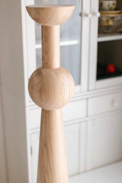 Pieds de meubles en bois naturel pour table de 760 mm, pieds tournés pour la décoration, pieds de table à manger, bois, non fini, 1 pièce