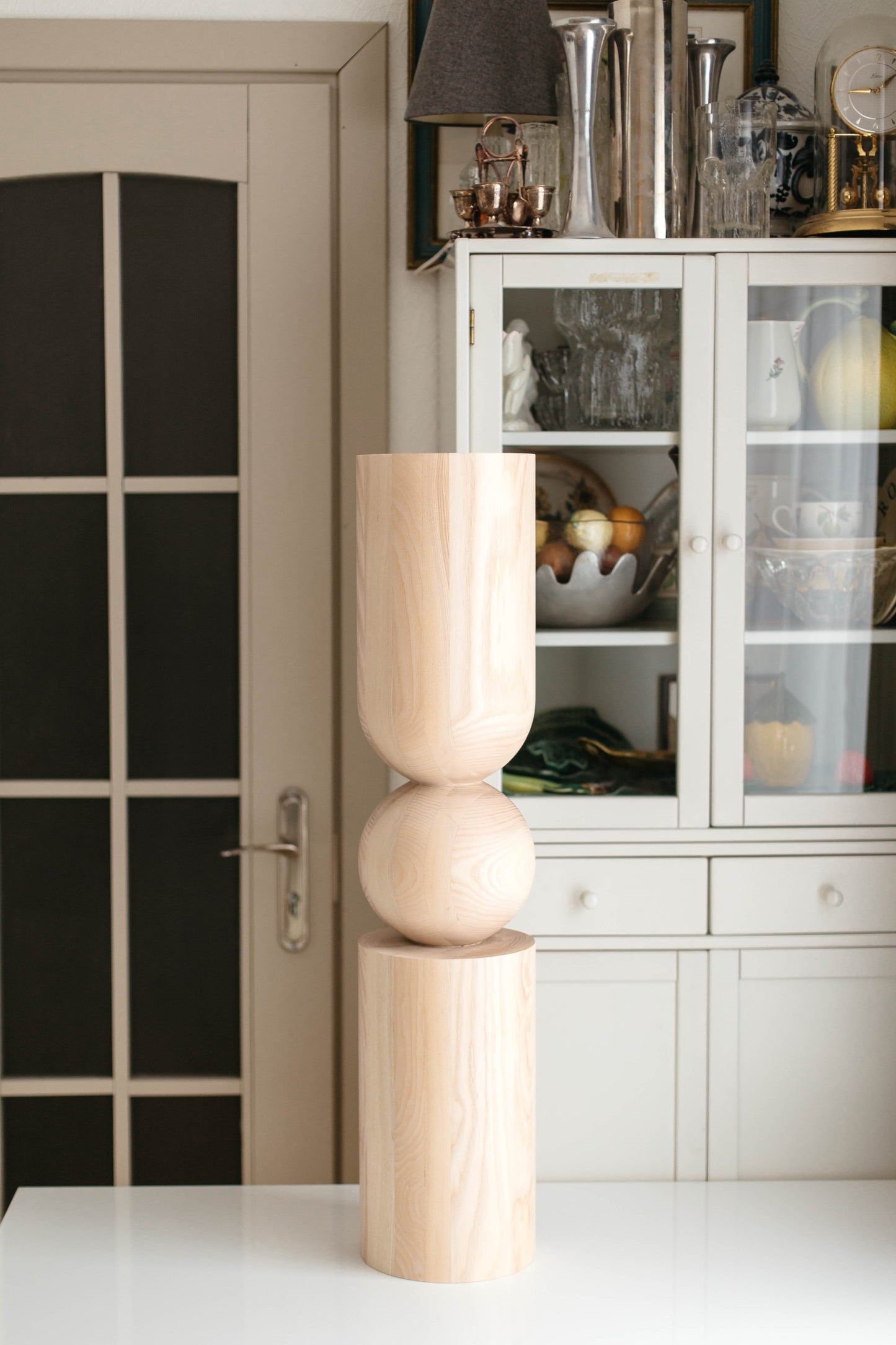 Pieds de meubles en bois naturel pour table de 760 mm, pieds tournés pour la décoration, pieds de table à manger, bois, non fini, 1 pièce