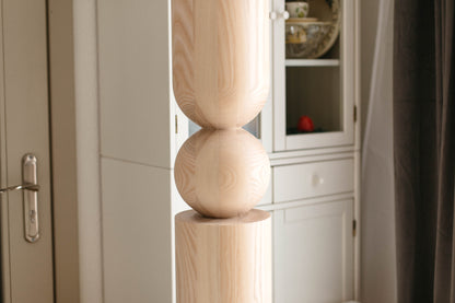 Pieds de meubles en bois naturel pour table de 760 mm, pieds tournés pour la décoration, pieds de table à manger, bois, non fini, 1 pièce