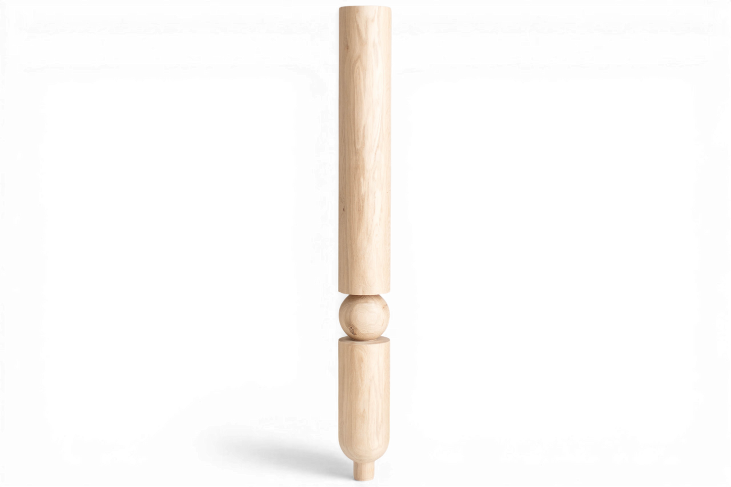 Pieds de meubles en bois naturel pour table de 760 mm, pieds tournés pour la décoration, pieds de table à manger, bois, non fini, 1 pièce