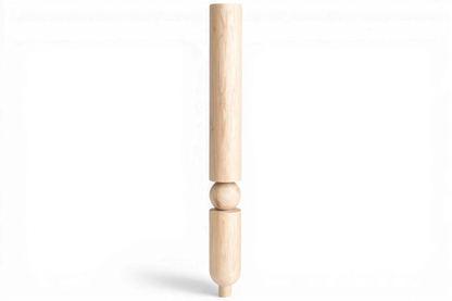 Pieds de meubles en bois naturel pour table de 760 mm, pieds tournés pour la décoration, pieds de table à manger, bois, non fini, 1 pièce