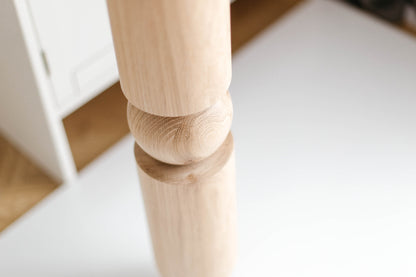 Pieds de meubles en bois naturel pour table de 760 mm, pieds tournés pour la décoration, pieds de table à manger, bois, non fini, 1 pièce