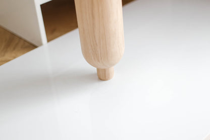 Pieds de meubles en bois naturel pour table de 760 mm, pieds tournés pour la décoration, pieds de table à manger, bois, non fini, 1 pièce