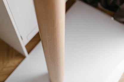 Pieds de meubles en bois naturel pour table de 760 mm, pieds tournés pour la décoration, pieds de table à manger, bois, non fini, 1 pièce