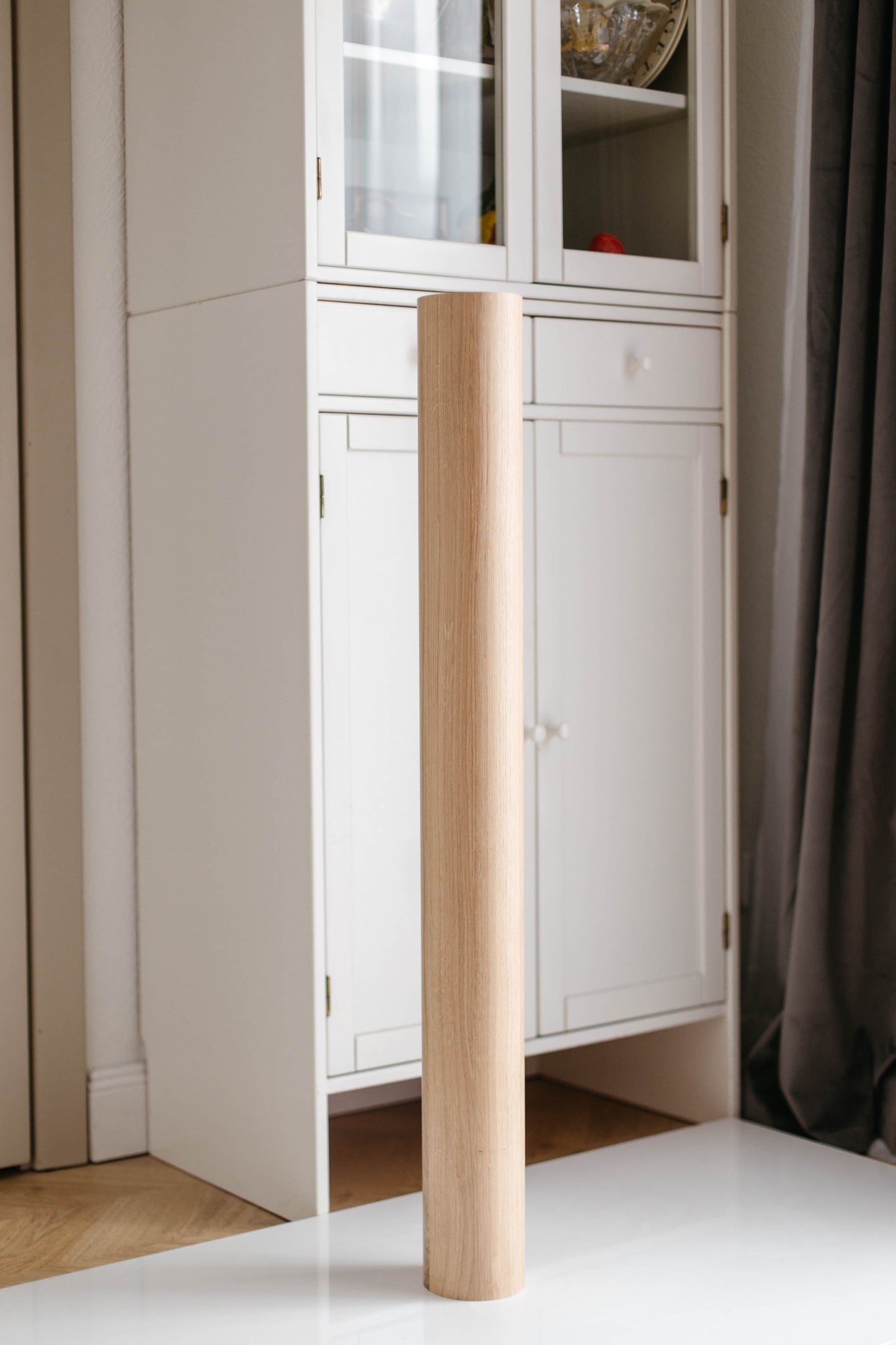 Pieds de meubles en bois naturel pour table de 760 mm, pieds tournés pour la décoration, pieds de table à manger, bois, non fini, 1 pièce