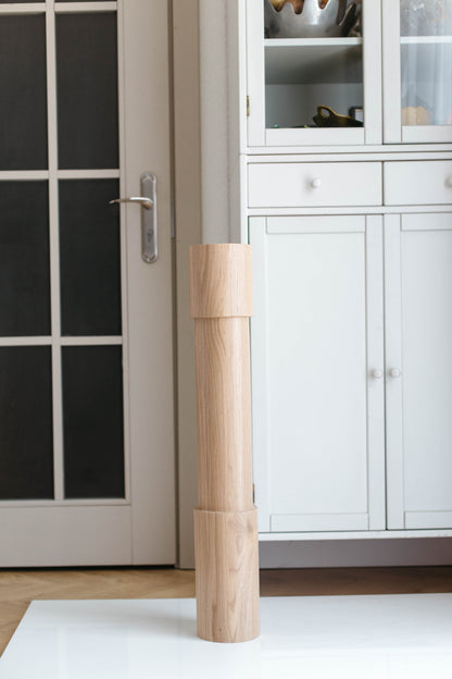 Pieds de meubles en bois naturel pour table de 760 mm, pieds tournés pour la décoration, pieds de table à manger, bois, non fini, 1 pièce